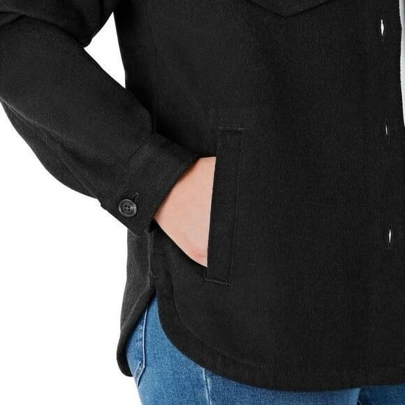 Member's Mark Women's Shacket Size M Black NWT - Picture 4 of 7